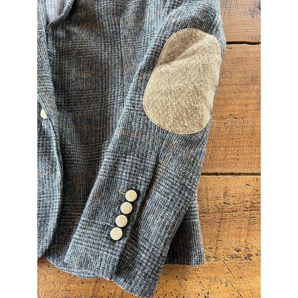 Zara Gray Plaid Blazer - Picture 9 of 10